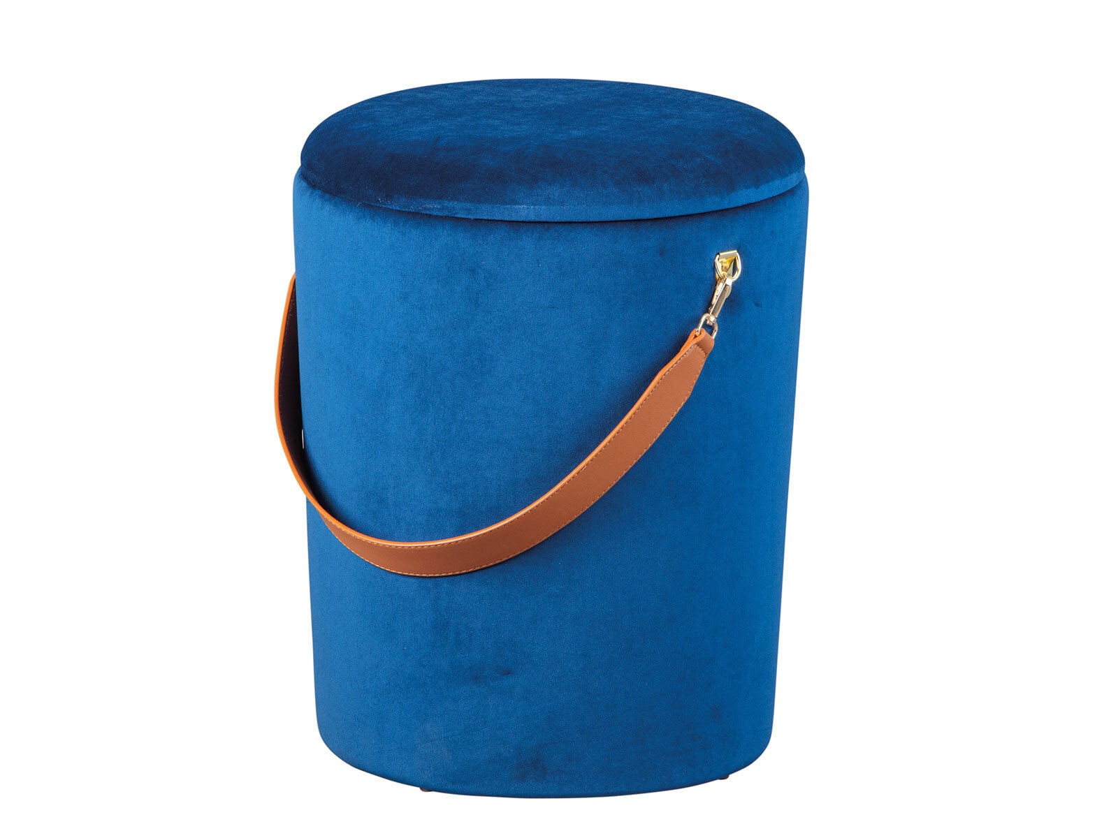 Hocker Jayden blau 35 x 45 x 35 cm