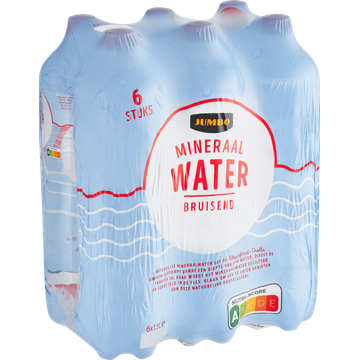 Jumbo Mineraalwater Bruisend Fles 6 x 1,5 L