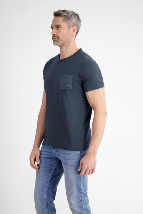 Lerros blauwe heren t-shirt