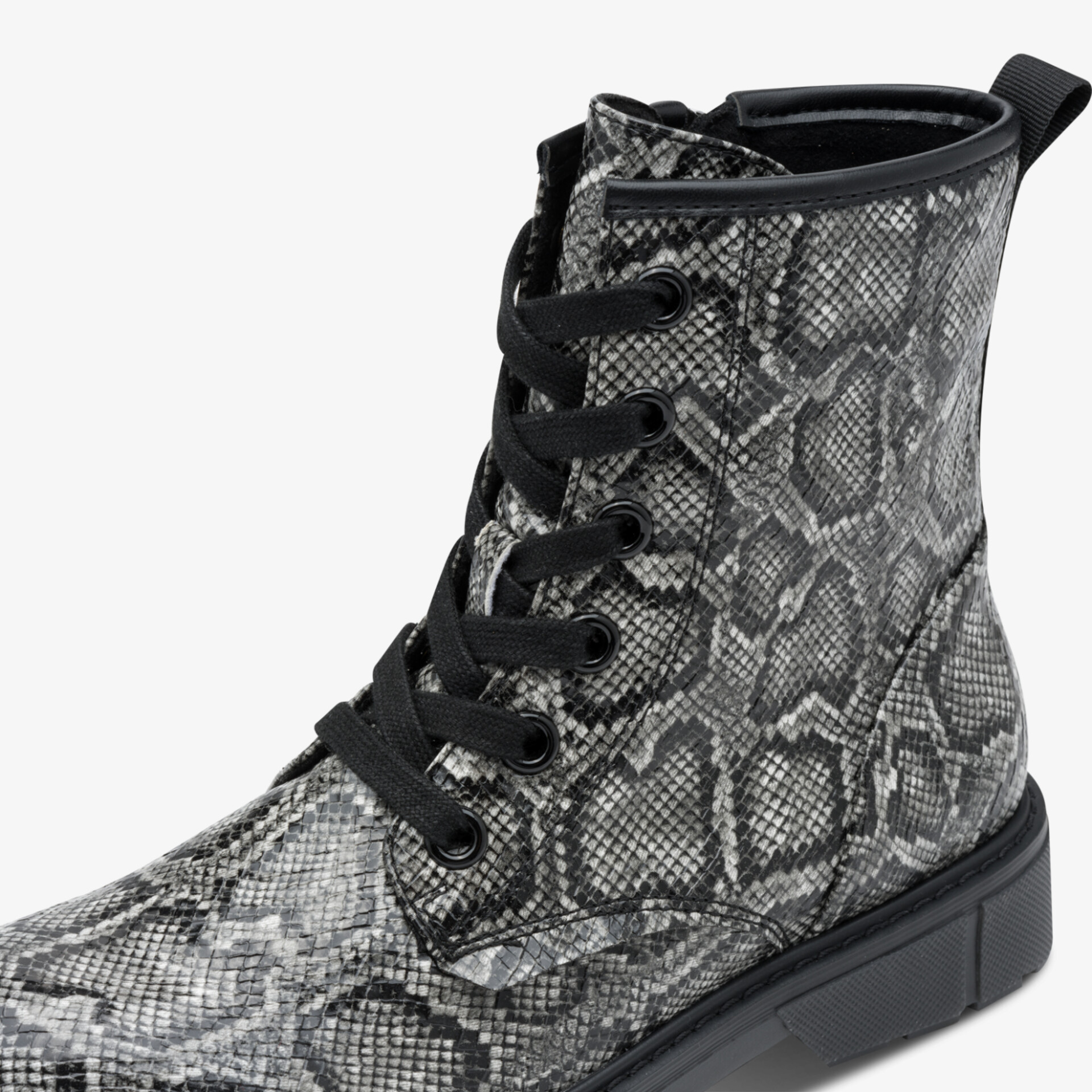 MARCO TOZZI Damen Schnürstiefeletten grau