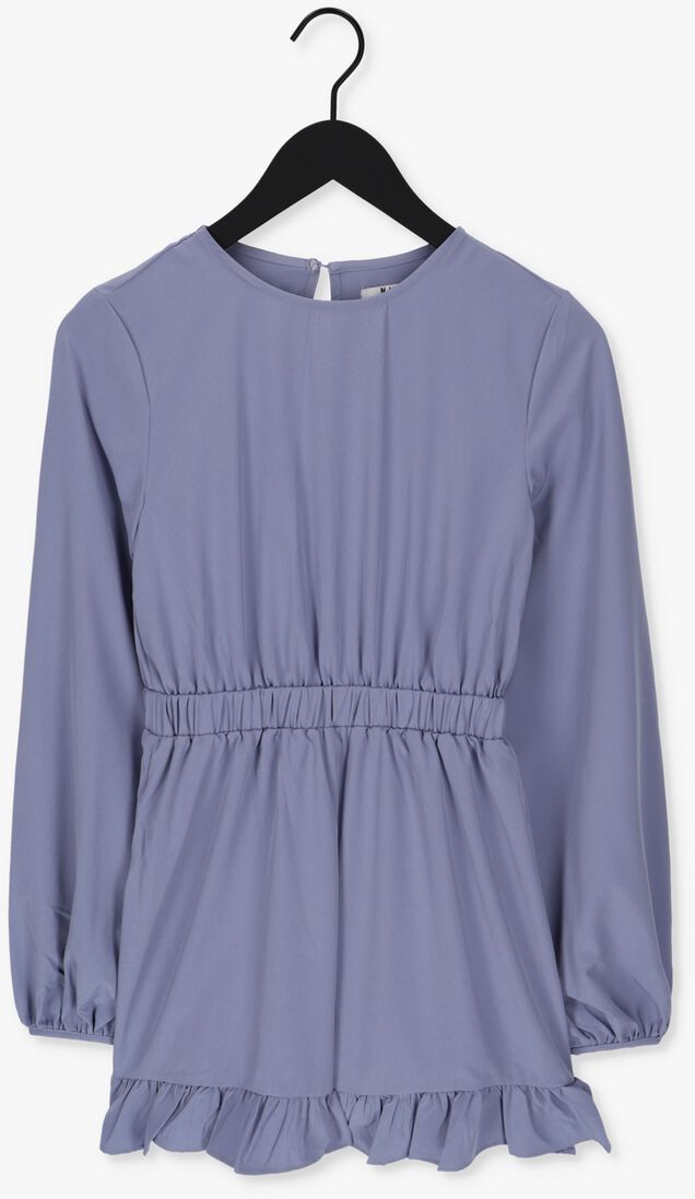 NA-KD lichtblauwe na-kd  long sleeve frilled playsuit