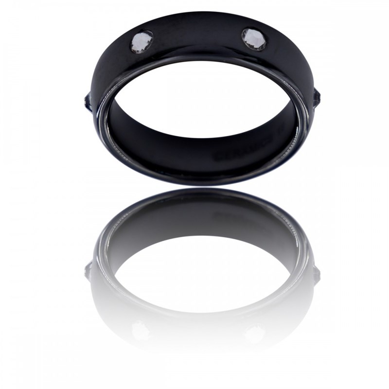 Bague Anneau Homme en Acier