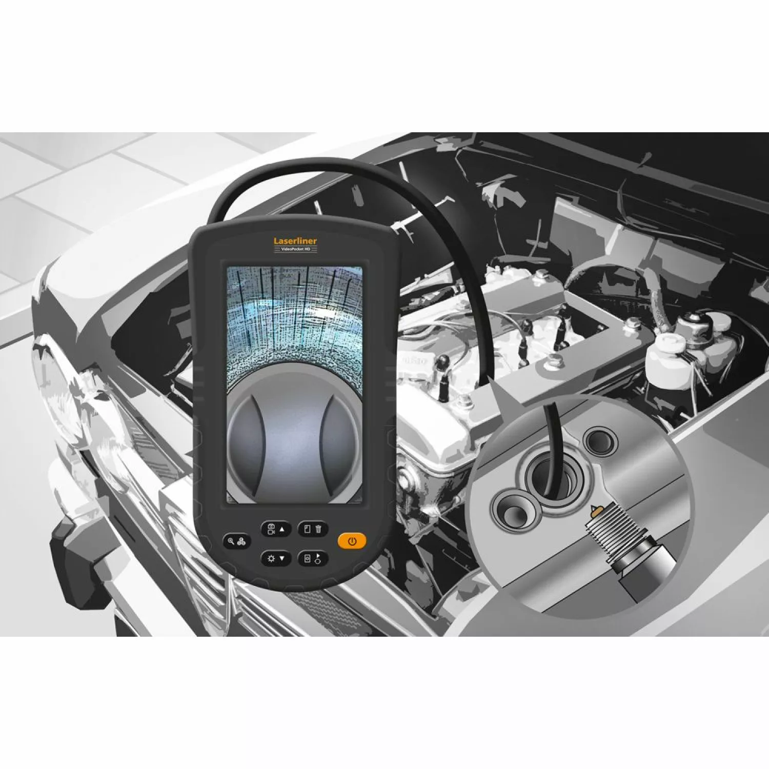 Laserliner VideoPocket HD Inspectiecamera incl. batterijen in koffer