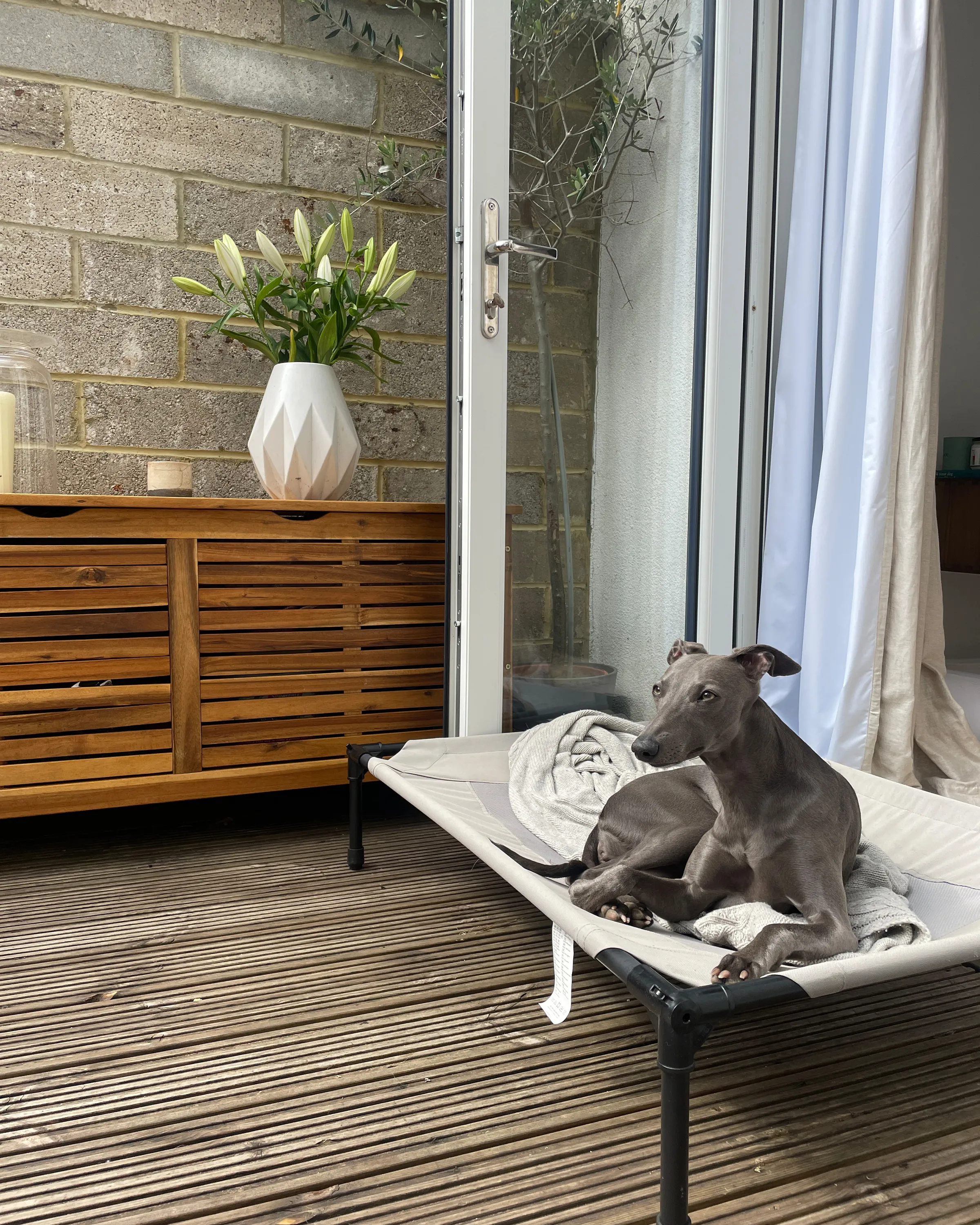 Kussenbox RIVIERA 130 cm 48 cm Lichtbruin