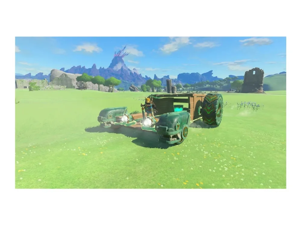 Nintendo | Switch OLED - The Legend of Zelda: Tears of the Kingdom Edition - Spilkonsol - Full HD - 64GB - Sort/Hvid| Inkl. 2 x Joy-Con (Guld/Grøn)