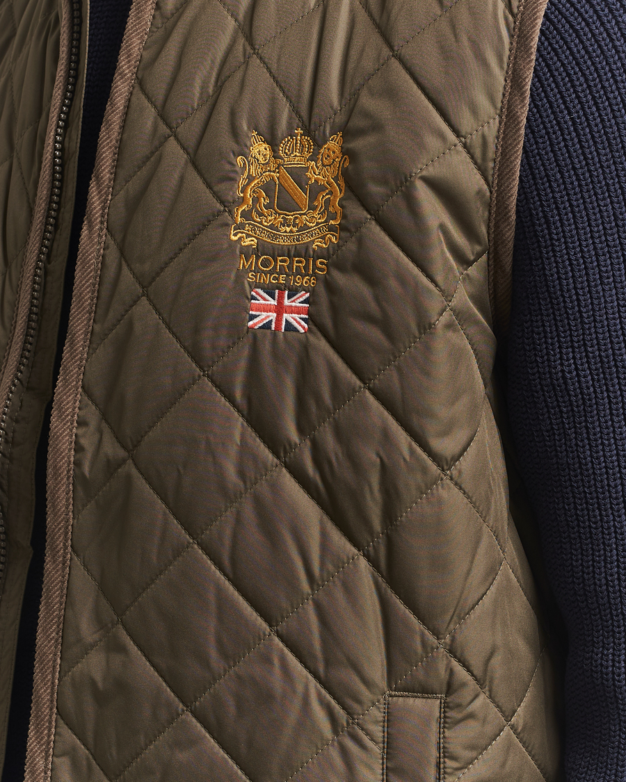 Morris Trenton Quilted Vest Olive