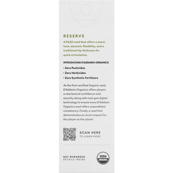 DAddario Woodwinds Organic Reserve BAR 3.0