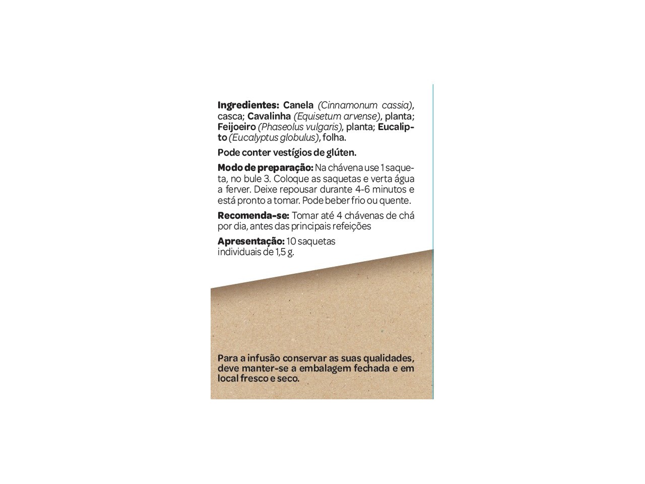 CHÁ SALUTEM INFUSÃO Nº4 PRO AÇÚCAR 10 SAQUETAS