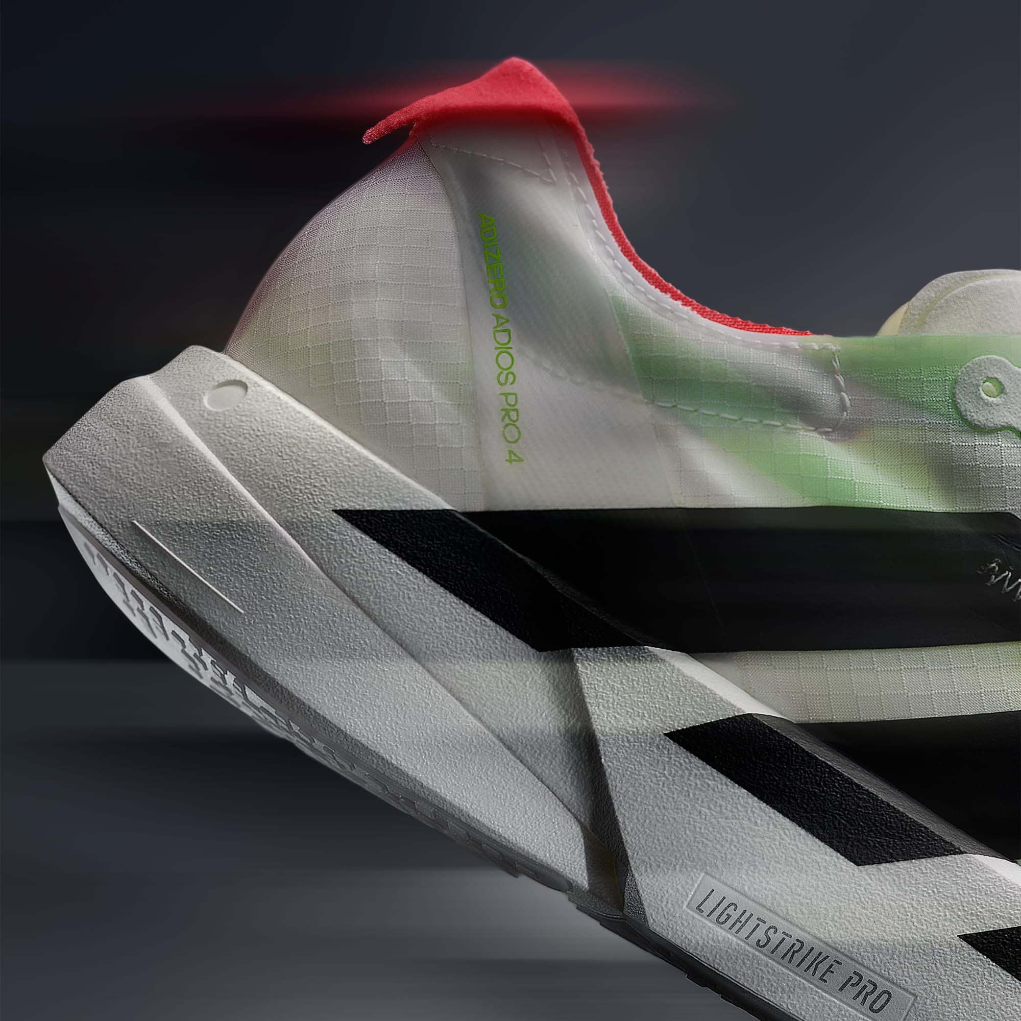 Adizero Adios Pro 4 Dame Cloud White/Core Black/Silver Metallic