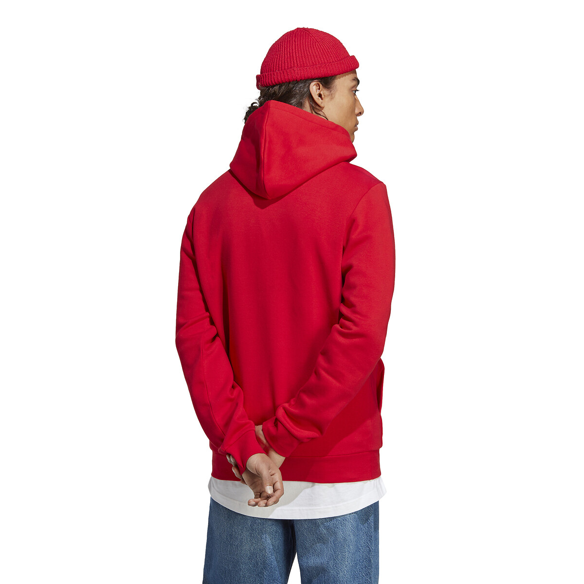 ADIDAS ROUPAS ESPORTIVAS<br>Moletom com capuz e logo pequeno