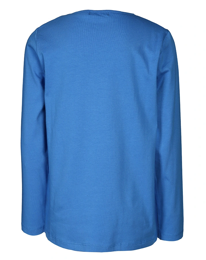 Langarmshirt DINOSAUR CROSSING mit Wendepailletten in royalblau
