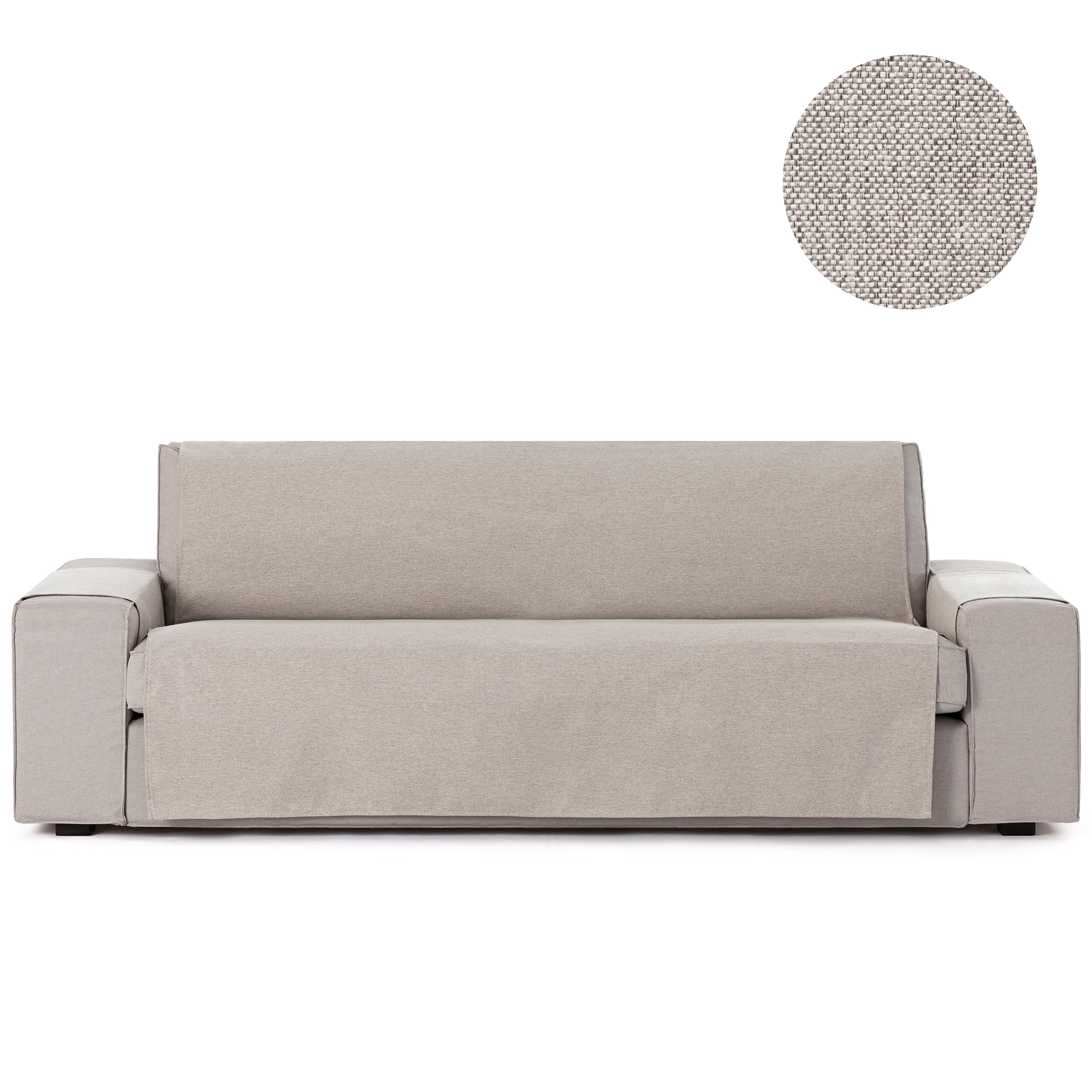 Capa protetora para sofá Vipalia de 1 lugar / Relax na cor bege, modelo Brisa