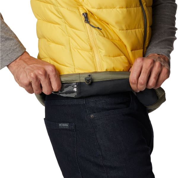 Doudoune randonnée COLUMBIA POWDER LITE VEST GOLDEN NUGGET/STONE GREEN
