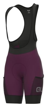 Cuissard à Bretelles Femme Alé Stones Cargo Bordeaux