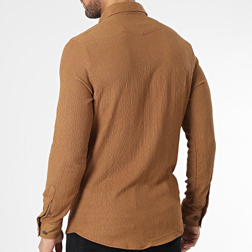 Chemise Manches Longues Camel
