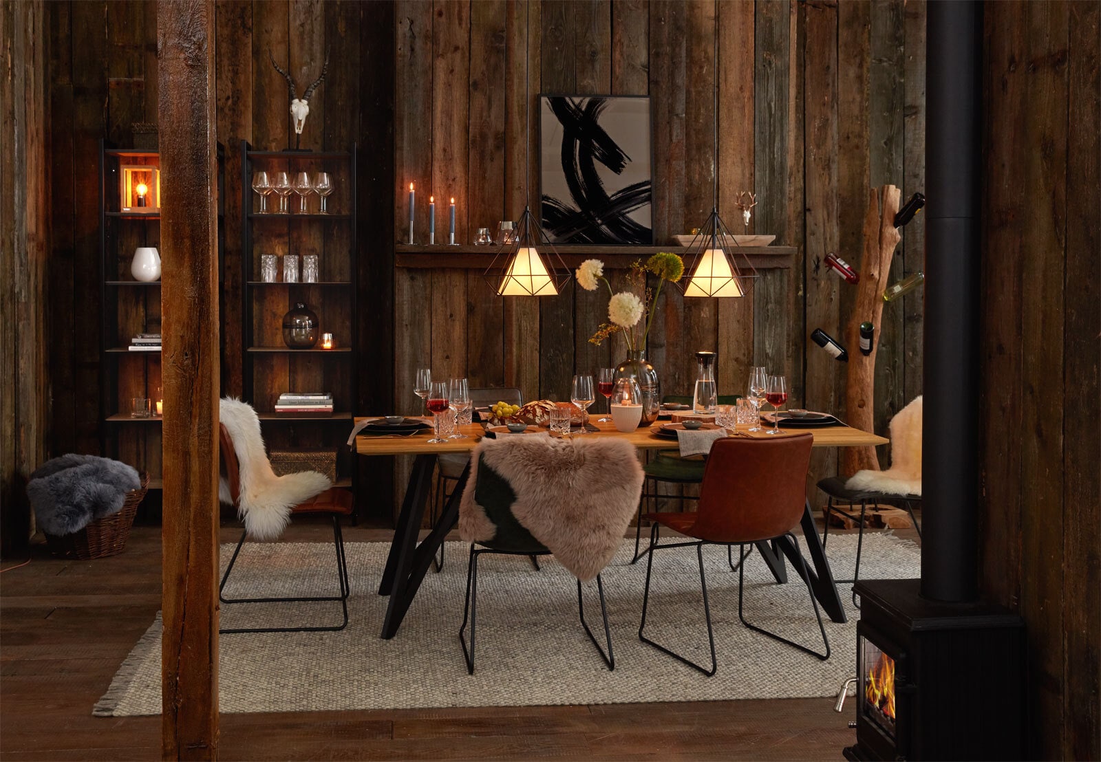 CASAVANTI Flaschenregal Teakholz braun