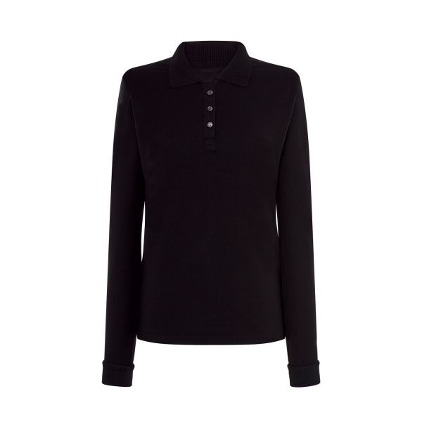 FYL Polo Manga Comprida Preto XS
