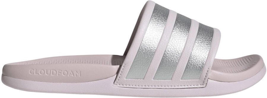 Adidas Sportswear Adilette Comfort 2.0 badslippers roze zilver
