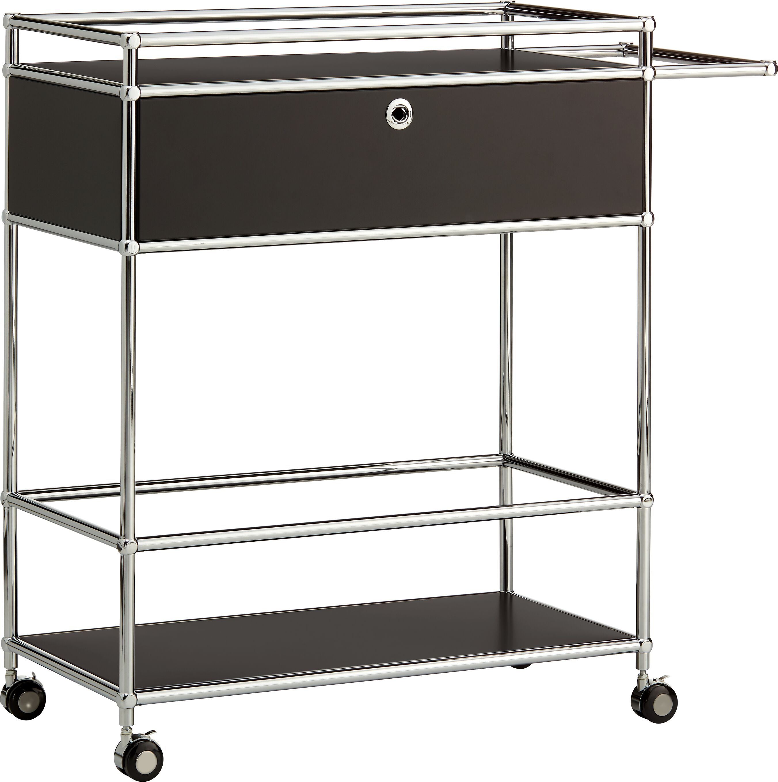 FLEXCUBE Servierwagen - Schwarz / B: 97.0 cm x T: 40.0 cm x H: 90.0 cm