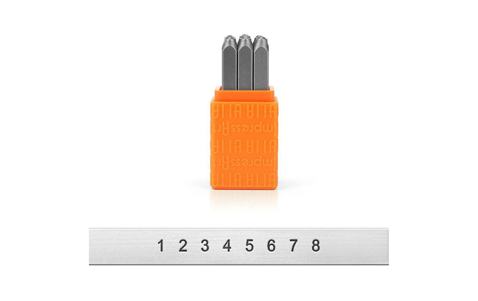 Prägestempel Set 3 mm Zahlen 1-9, 9 StückImpress Art Zahlen gravieren