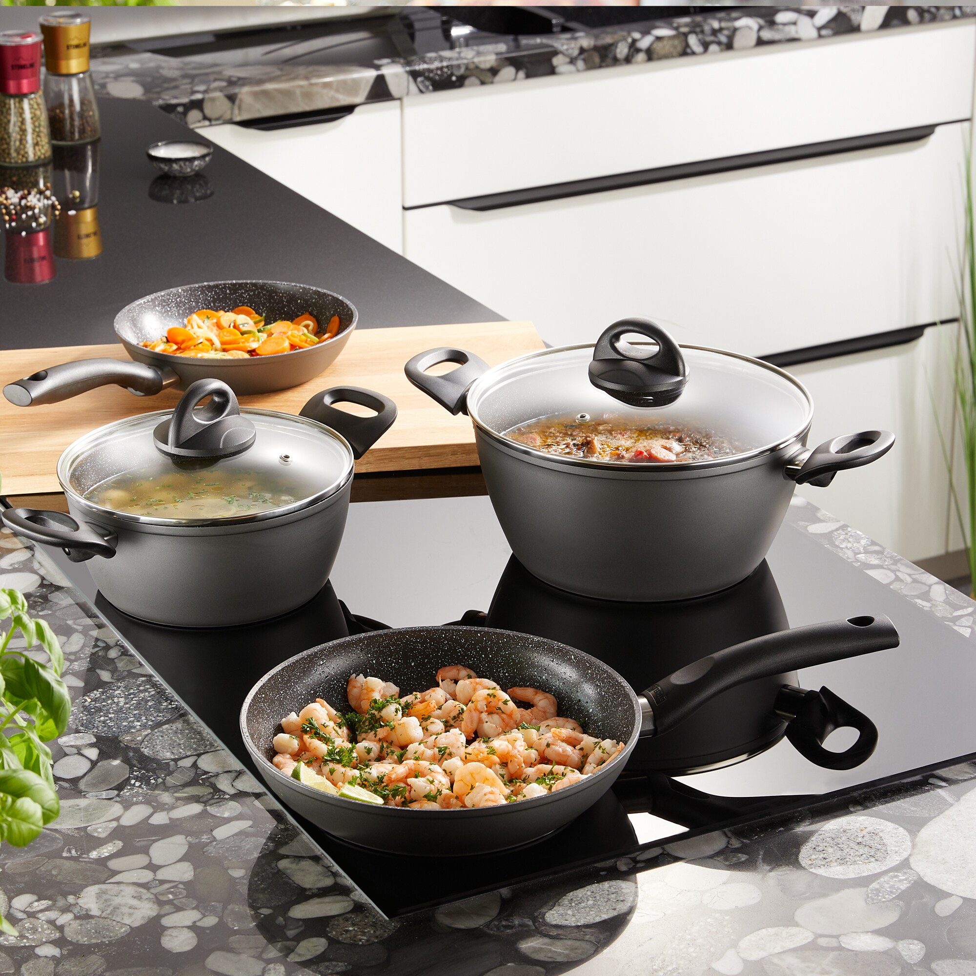 STONELINE® CERAMIC 16tlg. Kochgeschirr-Set