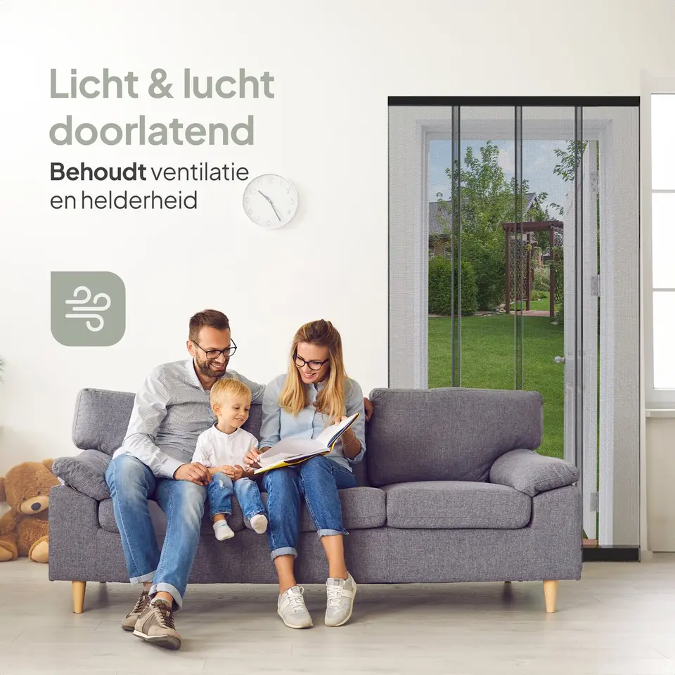 O'DADDY Lamellenhor 150x260 - Deurgordijn - zwart