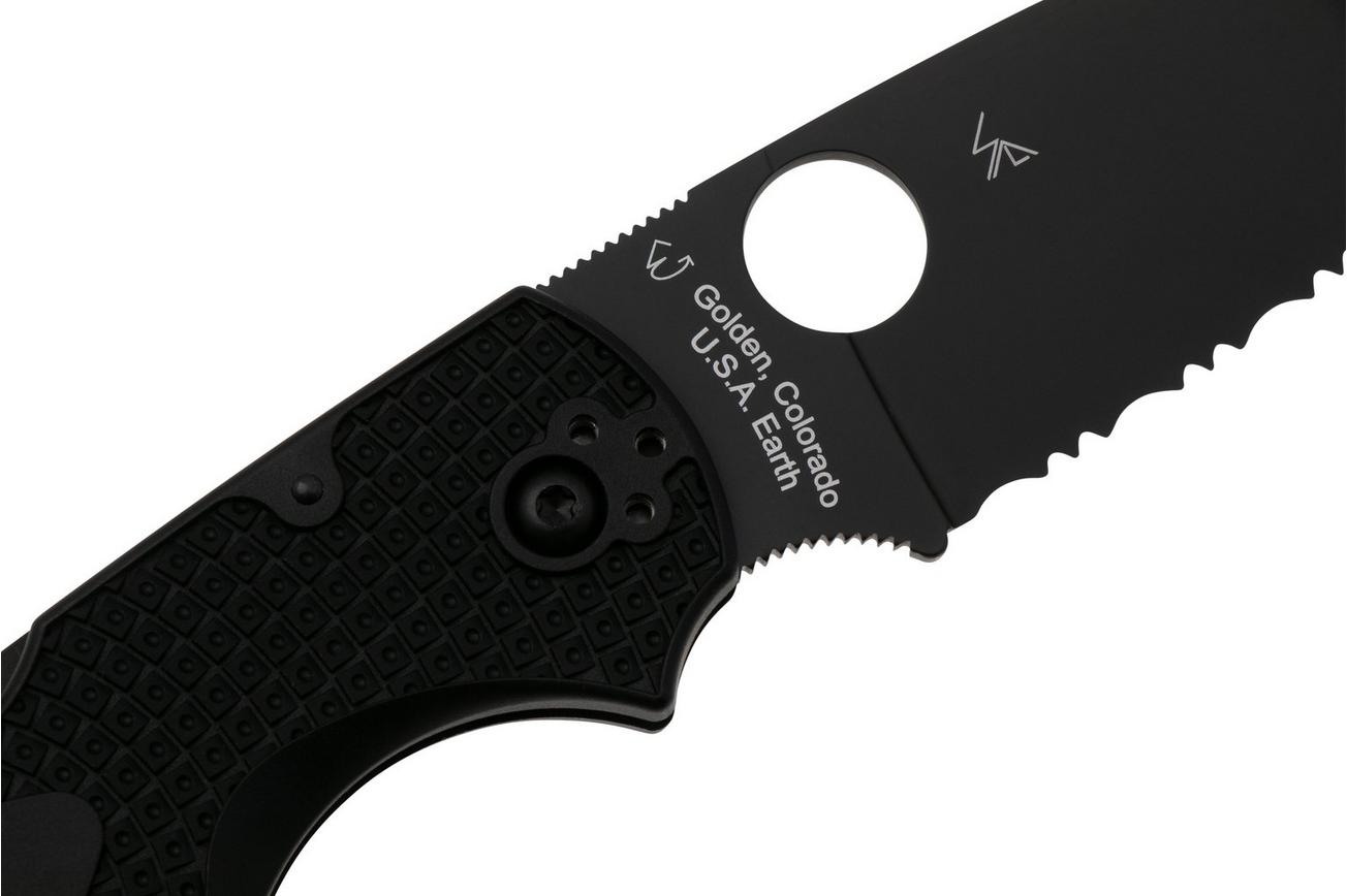 Spyderco Native Chief Lightweight Black C244SBBK serrated zakmes