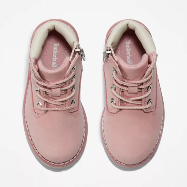 Bota infantil Pokey Pine de 15 cm na cor rosa claro.
