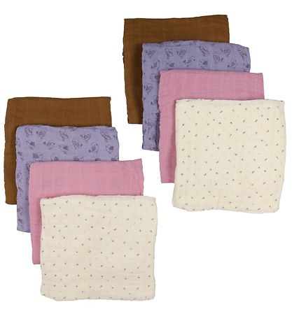 Pippi Baby Spucktücher - Organic - 8er-Pack - 65x65 cm - Wisteri