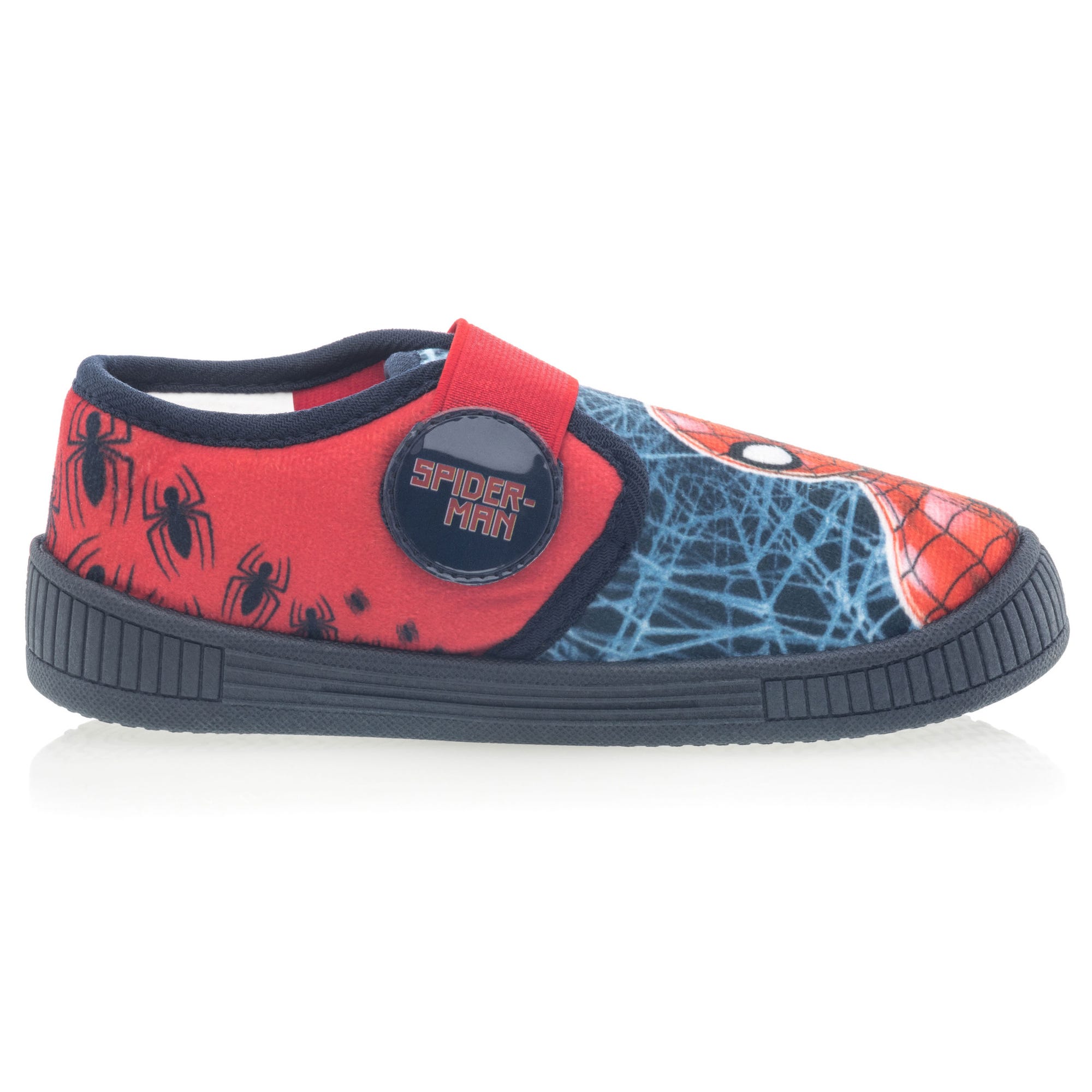 Pantoufles attaches velcros Garçon bleu marine