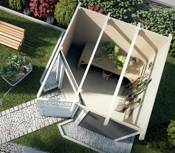 Weka Gartenhaus 229 Gr.1, ca. B244/H217/T244