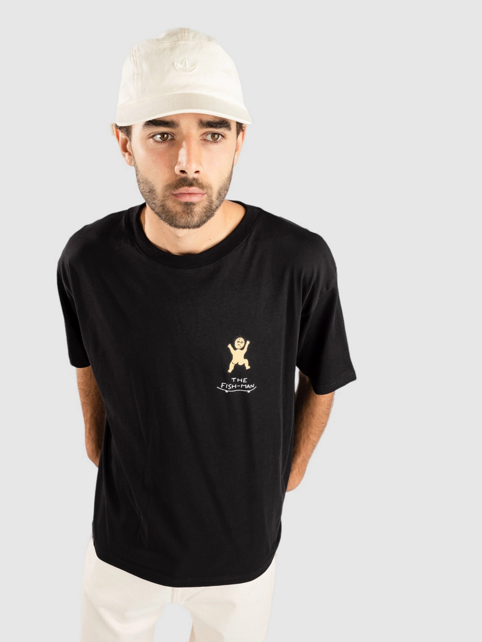 The Fish-Man Babies Climbing T-Shirt black