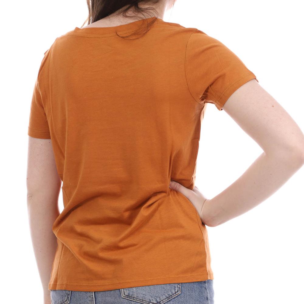 Teddy Smith T-Shirt orange femme Teddy Smith Ticia Jersey Suede