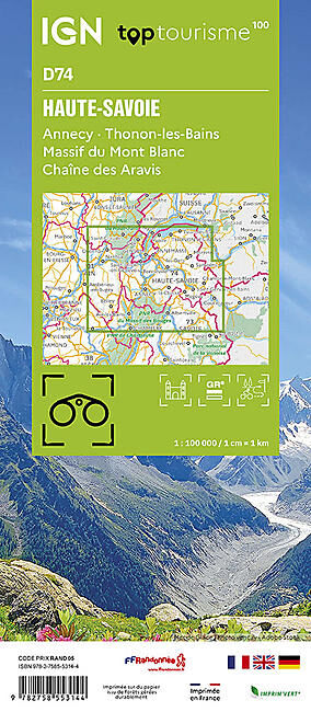 IGN - HAUTE-SAVOIE D74 TOP TOURISME 100 IGN