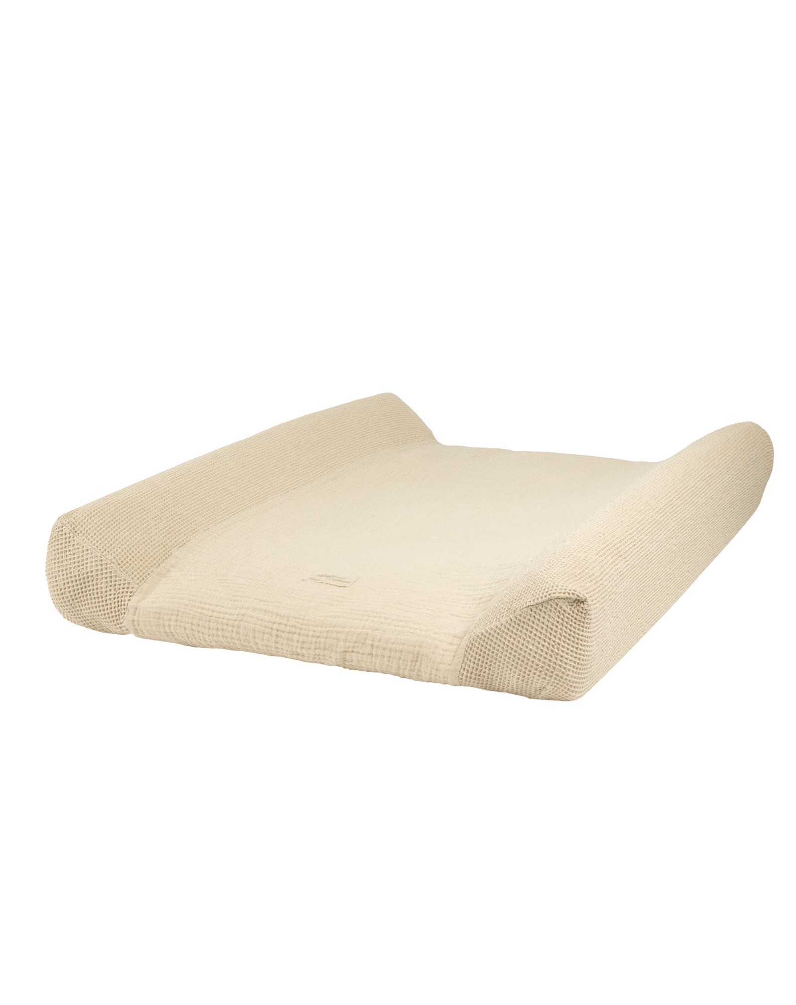 Matelas à langer imperméable et housse wabi-sabi en coton lavé | Blanc