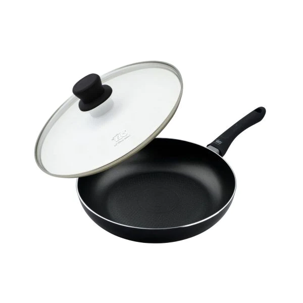Ensemble poêle avec couvercle en verre 28 cm Smart life Elo