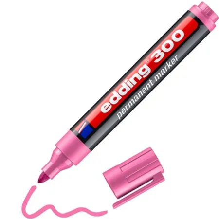 edding 300 Permanentmarker rosa, Rundspitze 1,5-3 mm