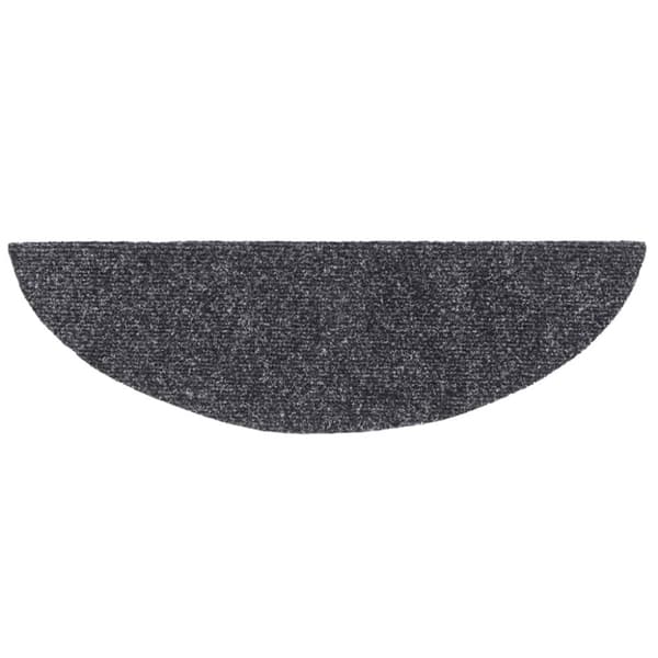 vidaXL Selvklebende trappematter nålestempel 15 stk 56x17x3cm mørk grå