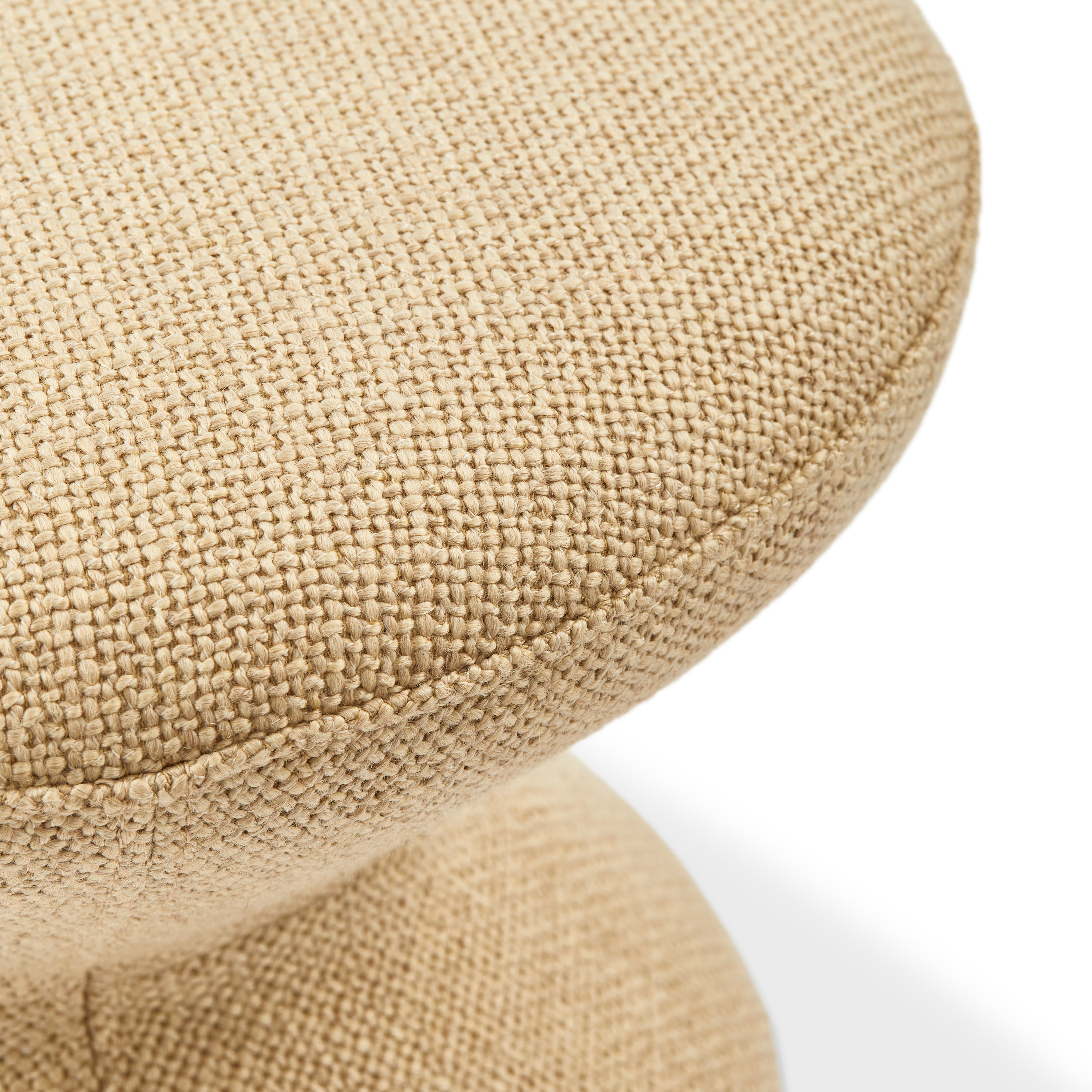 POLSPOTTEN Zig Zag Kruk - Beige