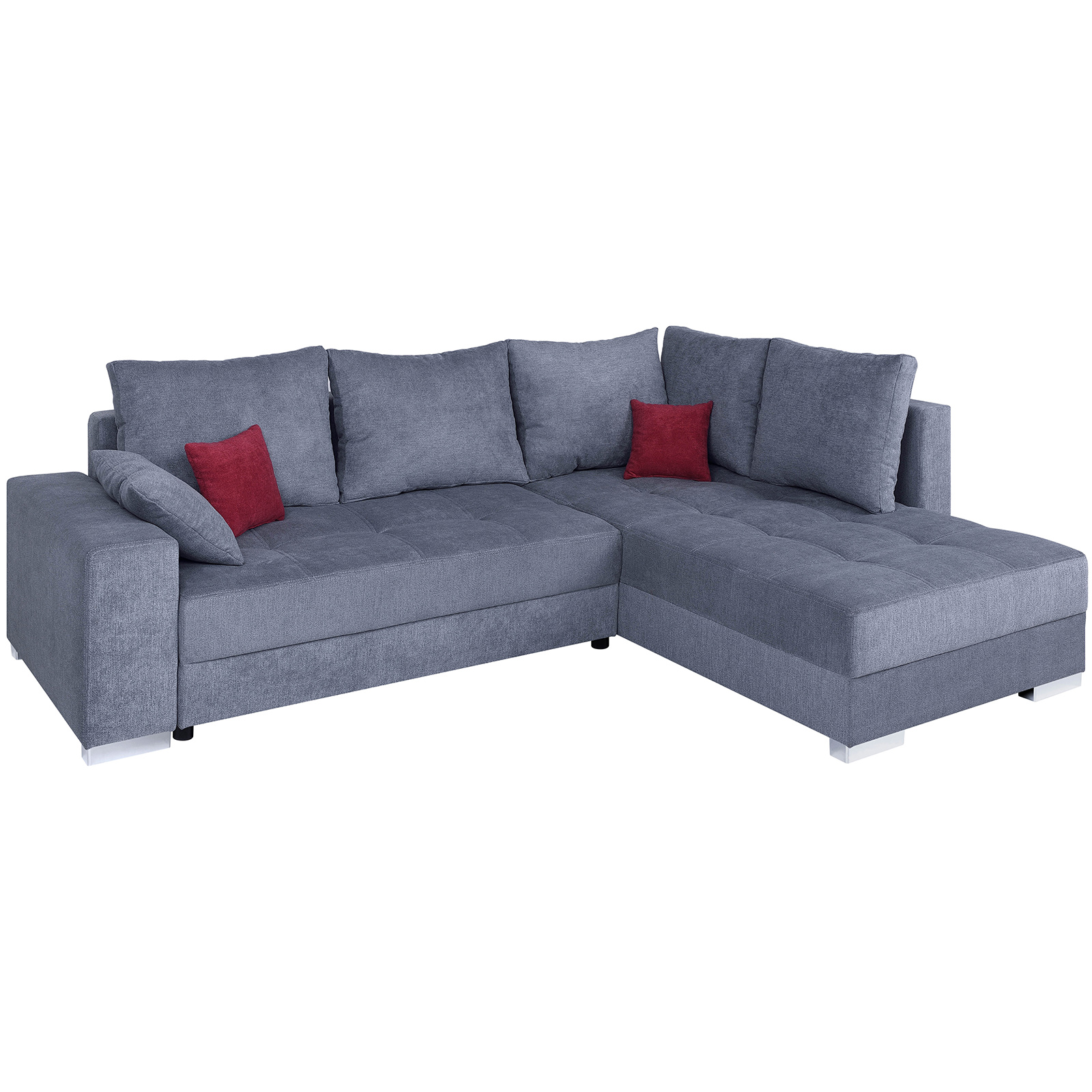 Ecksofa - anthrazit - mit Liegefunktion