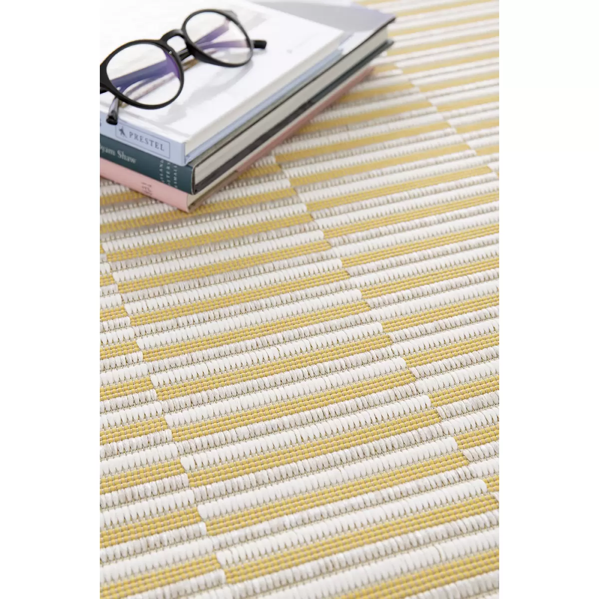 Flachwebteppich RE_Fresh creme,gelb