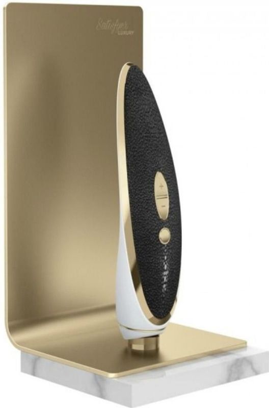 Satisfyer Luxus Haute Couture echt leer en metaal
