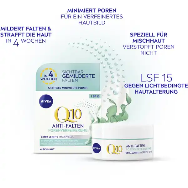 Q10 Anti-Falten Porenverfeinerung Extra Leichte Tagespflege LSF15
