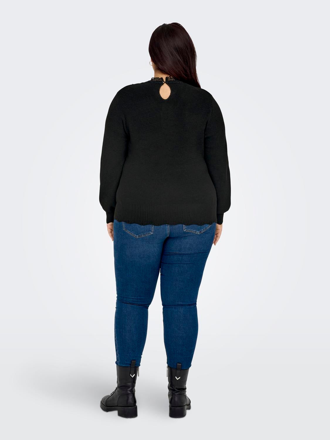CARREBECCA Strickpullover Black