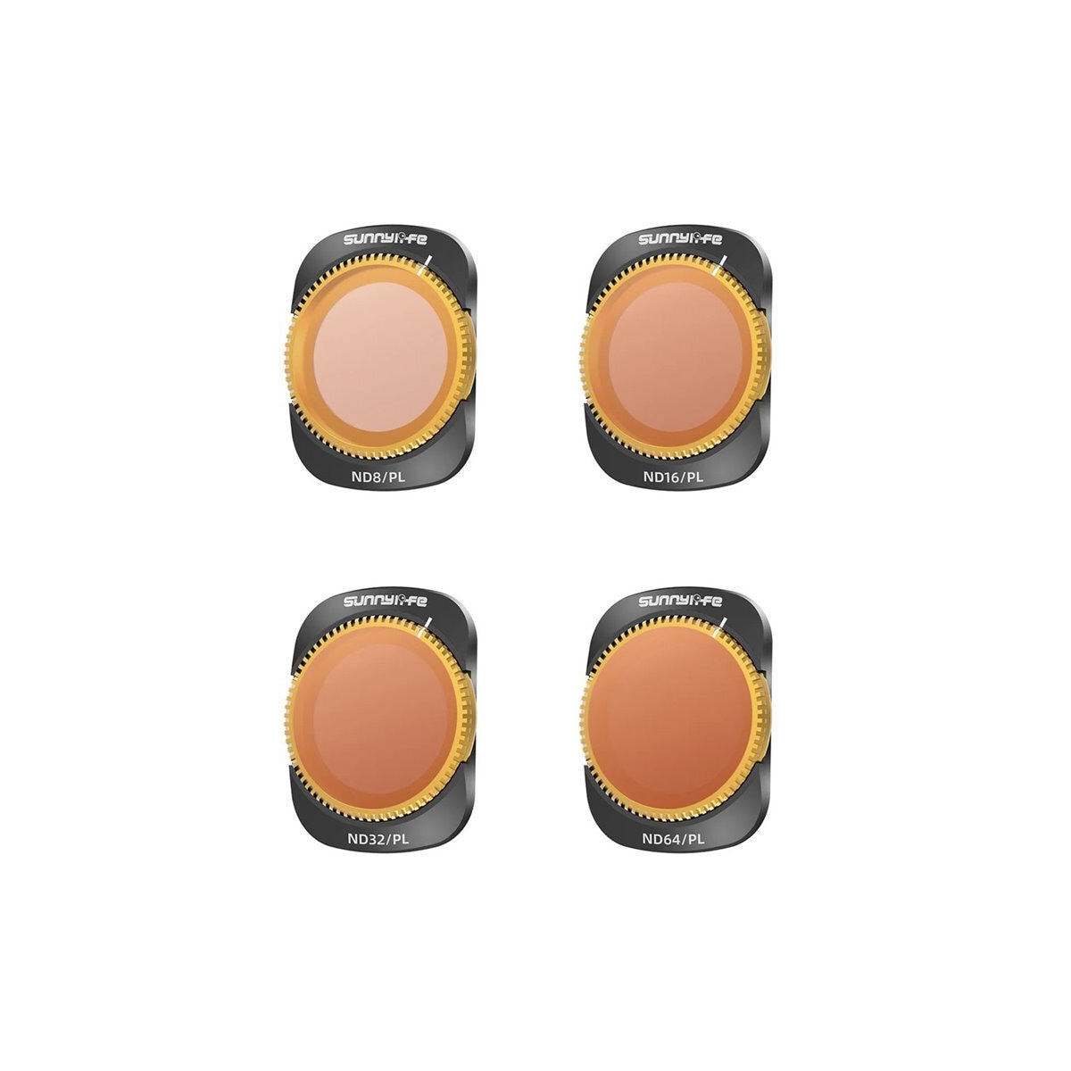 4-pak Sunnylife kamerafilter ND8PL/ND16PL/ND32PL/ND64PL DJI Osmo Pocke