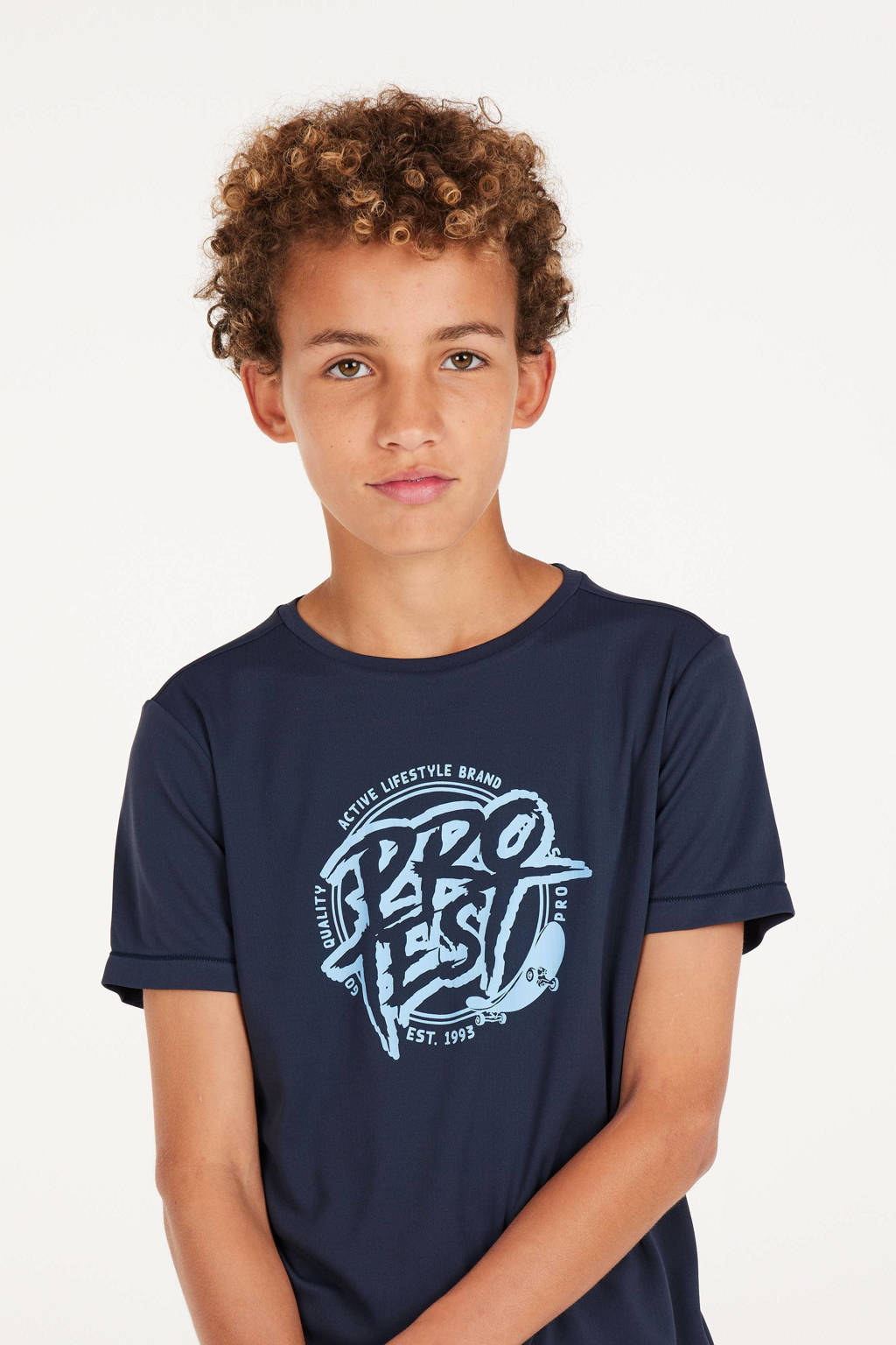 UV T-shirt PRTISLAND JR donkerblauw