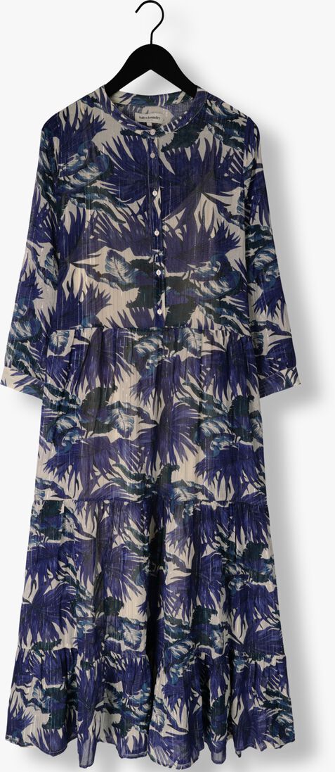 LOLLYS LAUNDRY blauwe lollys laundry maxi jurk neell maxi dress ls