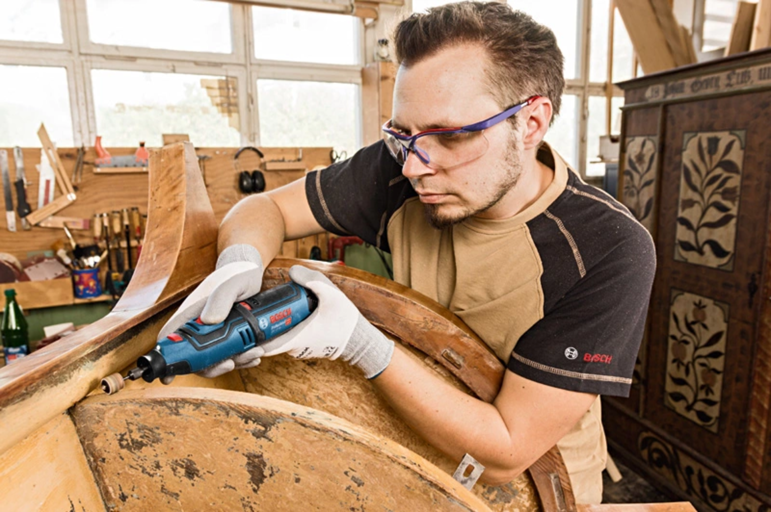 Bosch Professional  GRO 12V-35 Akku-Rotationswerkzeug, ohne Akku    Kompaktes Rotationswerkzeug für professionelle Anwendungen