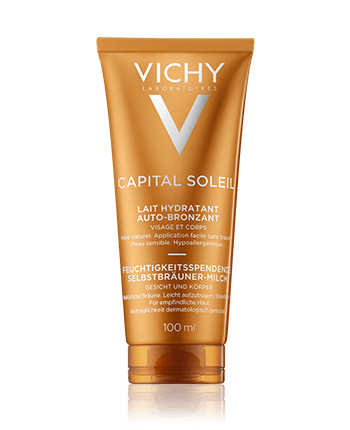 Vichy Capital Soleil Moisturizing Self-Tanning Milk - Face and Body 100ml