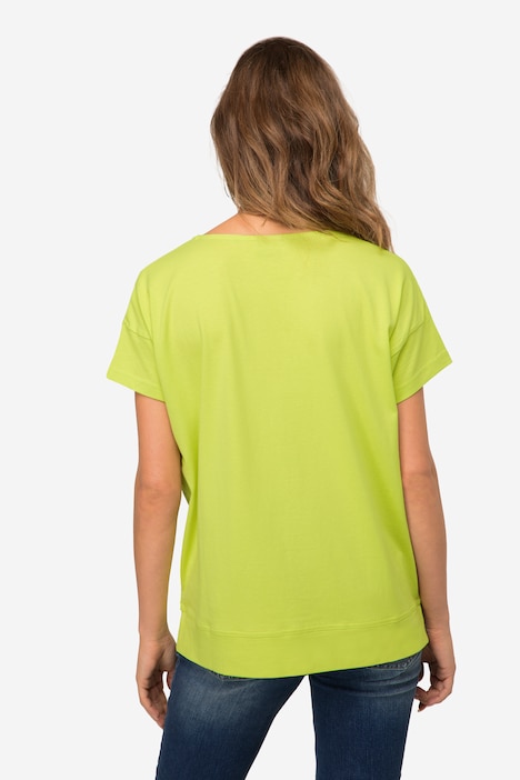 T-Shirt, oversized, Rundhals, Halbarm